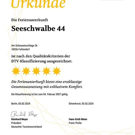 Ferienhaus Seeschwalbe 44 Fuhlendorf  Ngoại thất bức ảnh